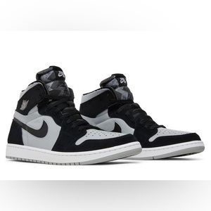 Nike Jordan 1 High Zoom Air CMFT Black White Smoke Grey.